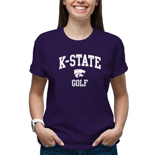K-State Arch Logo Golf T-Shirt - Purple