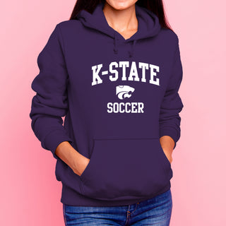 K-State Arch Logo Soccer Hoodie - Purple