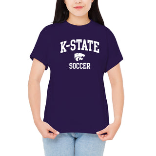 K-State Arch Logo Soccer T-Shirt - Purple
