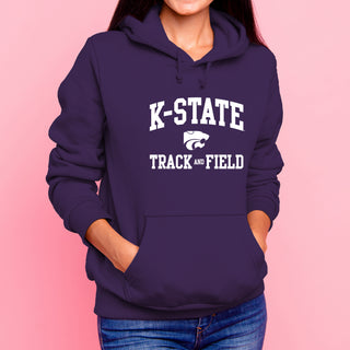 K-State Arch Logo Track & Field Hoodie - Purple