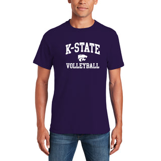 K-State Arch Logo Volleyball T-Shirt - Purple