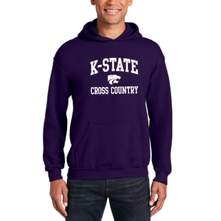 K-State Arch Logo Cross Country Hoodie - Purple