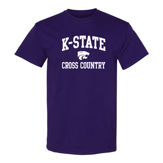 K-State Arch Logo Cross Country T-Shirt - Purple