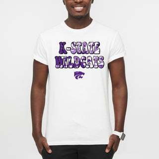 Kansas State Tie Dye Type T-Shirt - White