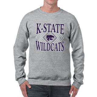 K-State Diamond Victory JA BTB Fleece Crewneck - Oxford