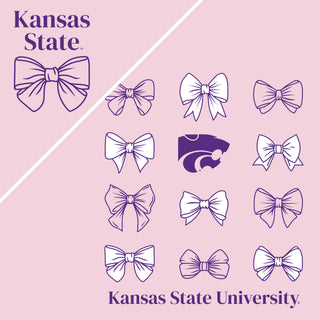 K-State Bow Bliss Crewneck - Light Pink