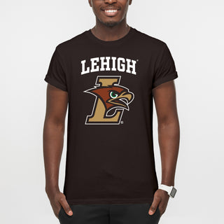 Lehigh University Mountain Hawks Arch Logo T-Shirt - Dark Chocolate