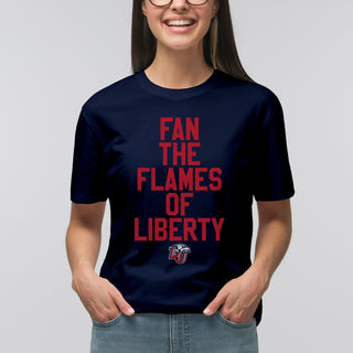Liberty Flames Fight Song Sport T-Shirt - Navy