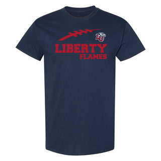 Liberty Flames Football Horizon T-Shirt - Navy