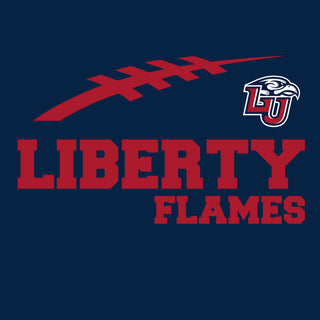 Liberty Flames Football Horizon T-Shirt - Navy