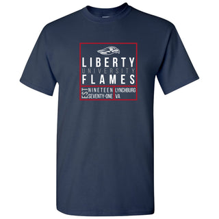 Liberty Box Label T Shirt - Navy