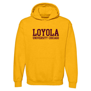 Loyola Chicago Ramblers Basic Block Hoodie - Gold