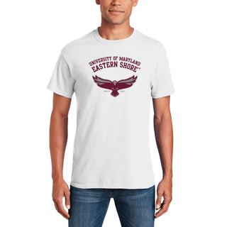 Maryland Eastern Shore Hawks Arch Logo T-Shirt - White