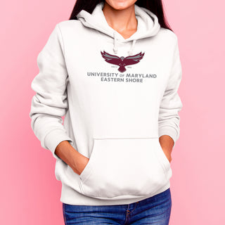 Maryland Eastern Shore Hawks Primary Logo Hoodie - White