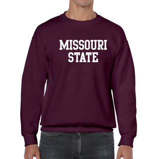 Missouri State Bears Basic Block Crewneck - Maroon