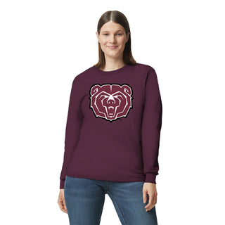 Missouri State Bears Primary Logo Long Sleeve T-Shirt - Maroon