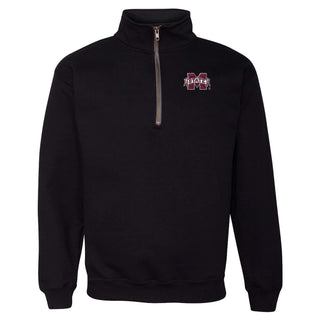 Mississippi State Bulldogs Primary Logo LC EMB QZip - Black