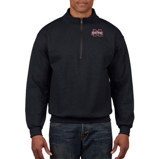 Mississippi State Bulldogs Primary Logo LC EMB QZip - Black