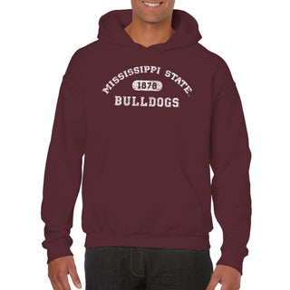 Mississippi State Bulldogs Athletic Arch Hoodie - Maroon