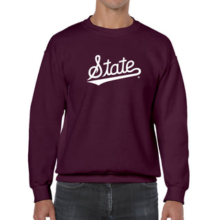 Mississippi State Script Logo Crewneck Sweatshirt