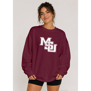 Mississippi State Interlocking MSU Crewneck