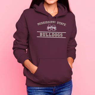 Mississippi State Bulldogs Mesh Arch Hoodie - Maroon