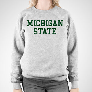 Michigan State Spartans Basic Block Crewneck Sweatshirt