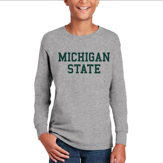 Michigan State Spartans Basic Block Youth Long Sleeve