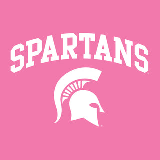 Michigan State Arch Logo T-Shirt - Azalea
