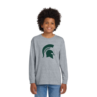 Michigan State Primary Logo Youth Long Sleeve