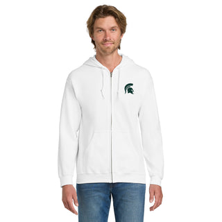 Michigan State Primary Logo LC EMB Full-Zip Hoodie