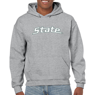 MSU State Wordmark Outline Hoodie
