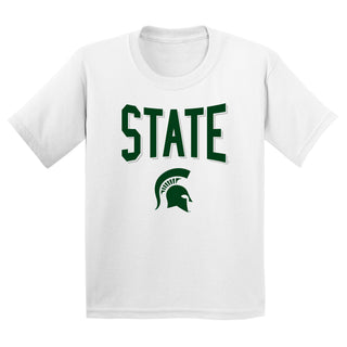 Michigan State MSU Statement Block Youth T-Shirt - White