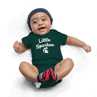 Michigan State Little Spartan Infant Creeper - Forest