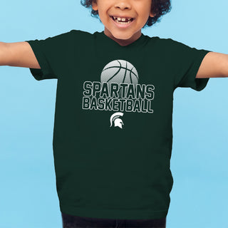 Michigan State MSU Basketball Flux Youth T Shirt - Forest