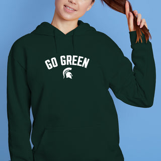 MSU Go Green Arc JA BTB Fleece Hoodie - Forest