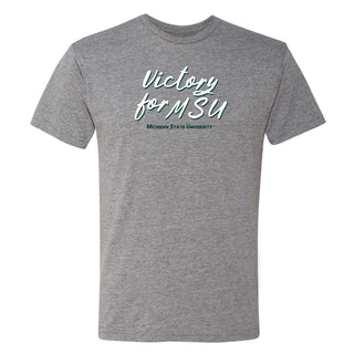 Michigan State Fight Song Script Triblend T-Shirt - Premium Heather