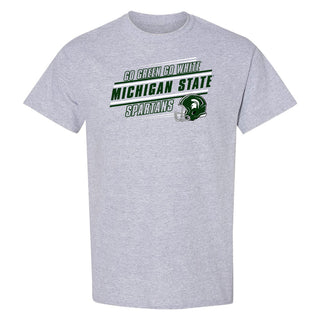 Michigan State Spartans Action Cheer T-Shirt - Sport Grey