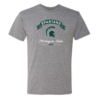 MSU Ribbon Arc NLA Triblend T-Shirt - Premium Heather