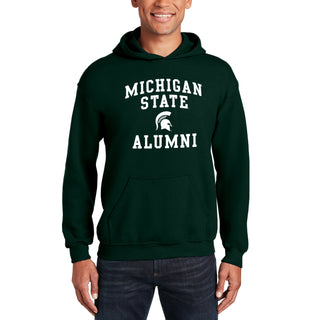 Michigan State Arch Logo Alumni Hoodie - Forest