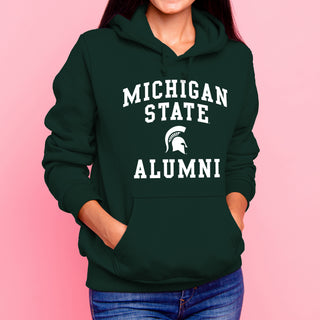 Michigan State Arch Logo Alumni Hoodie - Forest