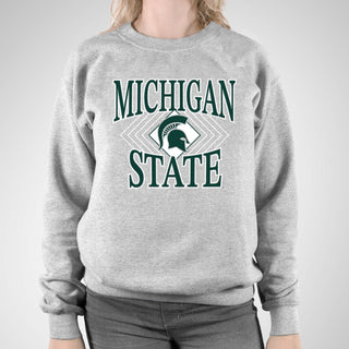 MSU Diamond Victory JA BTB Fleece Crewneck - Oxford