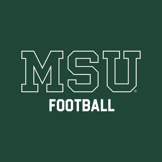 MSU Sparty Football Mascot Mark LC Zip Hoodie - Forest