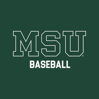 MSU Sparty Baseball Mascot Mark LC Zip Hoodie - Forest