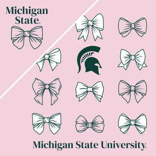 MSU Bow Bliss Crewneck - Light Pink