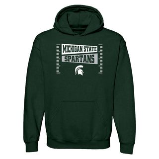 Michigan State Spartans Football Field Block Hoodie - Forest