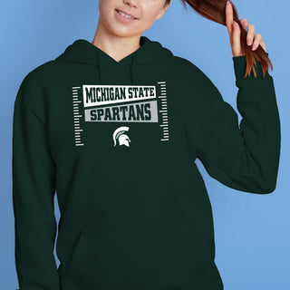 Michigan State Spartans Football Field Block Hoodie - Forest