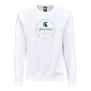 MSU Roundabout BTB Crewneck - White