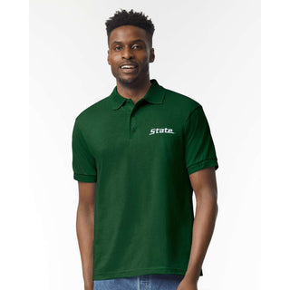 MSU Script Logo EMB Dryblend Jersey Polo