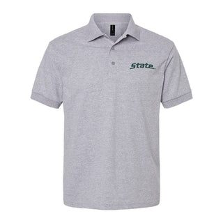 MSU Script Logo EMB Dryblend Jersey Polo
